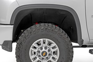 Chevrolet Silverado 3500 HD Mud Flap Delete Kit - Rough Country - Tri-Blend ABS - '20-'25